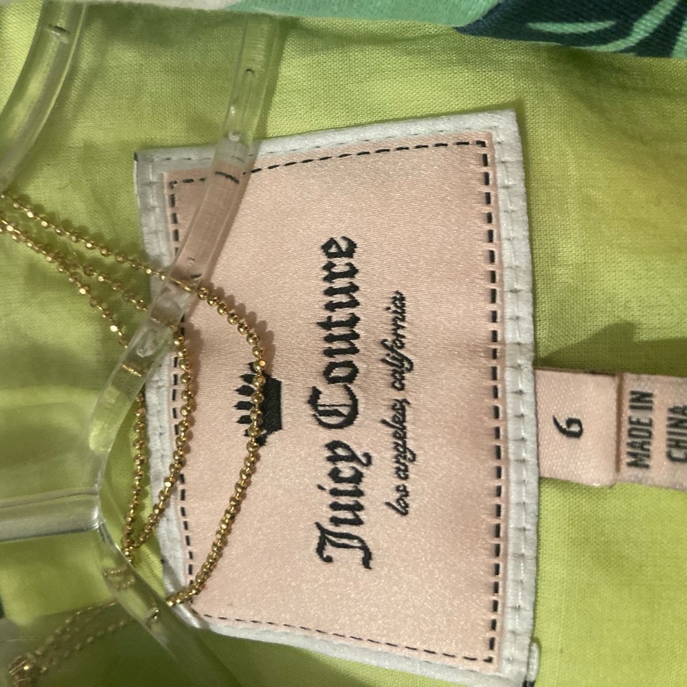 NWOT Juicy Couture Green Leaf Print Blazer - Picture 3 of 5
